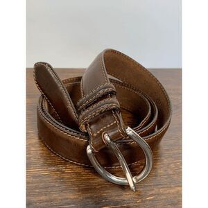 Banana Republic Men's Buckle Belt 559111 Brown Genuine Italian Leather 37-41''